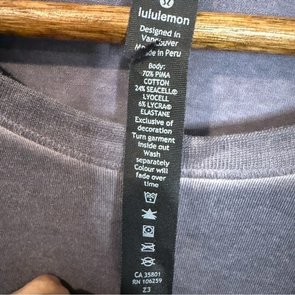 Lululemon 5 Year Basic Tee  in Anchor Sun Wash - Picture 9 of 9